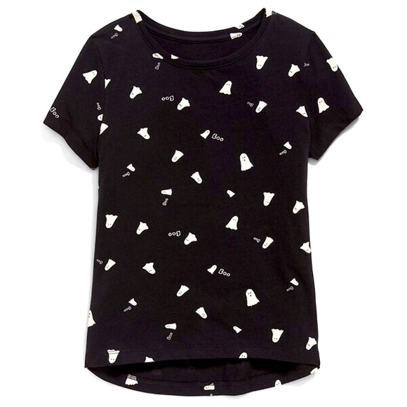 Old Navy Everywhere Ghost Print Crew Neck Tee Shirt Halloween - Picture 3 of 6